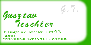 gusztav teschler business card